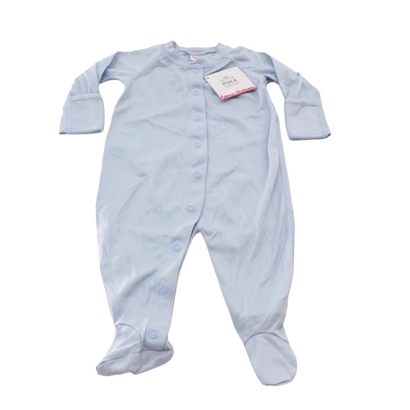 NWT Hanna Andersson Sz 60 3-6 Mo Organic Pima Cotton Bodysuit Sleeper Snap